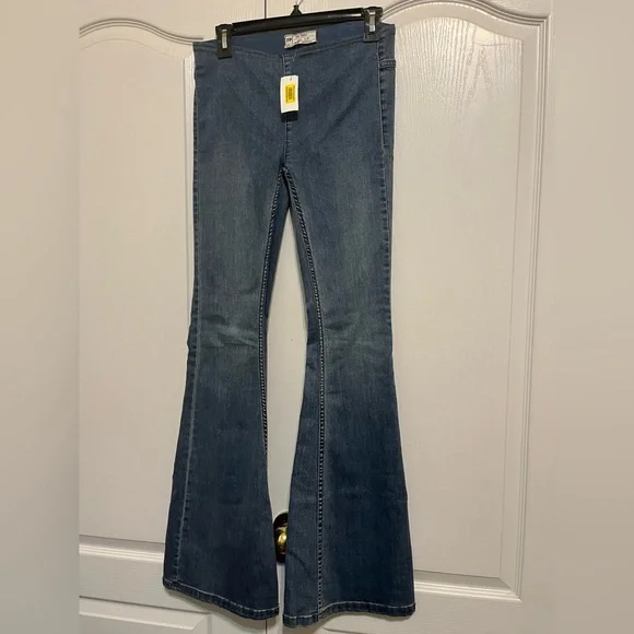 Free People Denim Flare Jeans - Picture 2 of 6